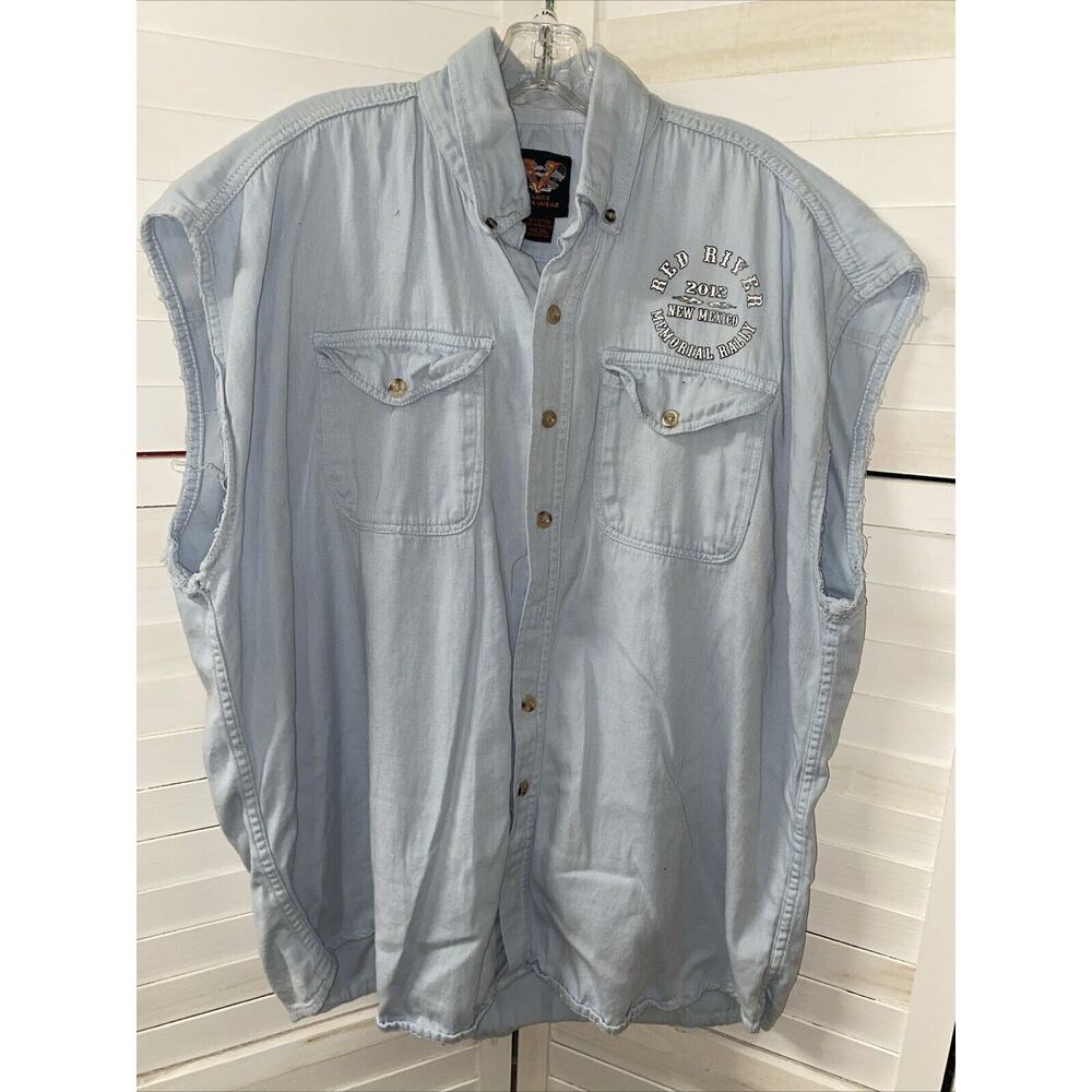 2013 RED RIVER New Mexico Memorial Bike Rally Sleeveless Shirt XXL XX-Large
